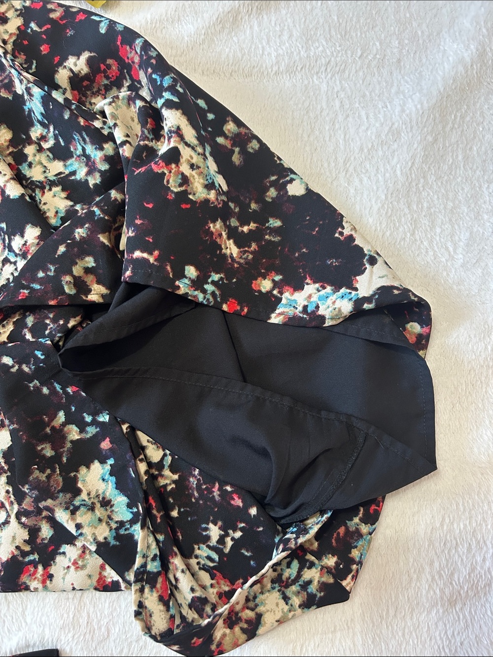 NWOT W118 Walter Baker Abstract Print Shift Dress Long Sleeve L Quiet Luxury - Picture 10 of 12